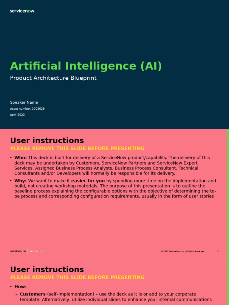 Artificial Intelligence - Product Architecture Blueprint | PDF ...