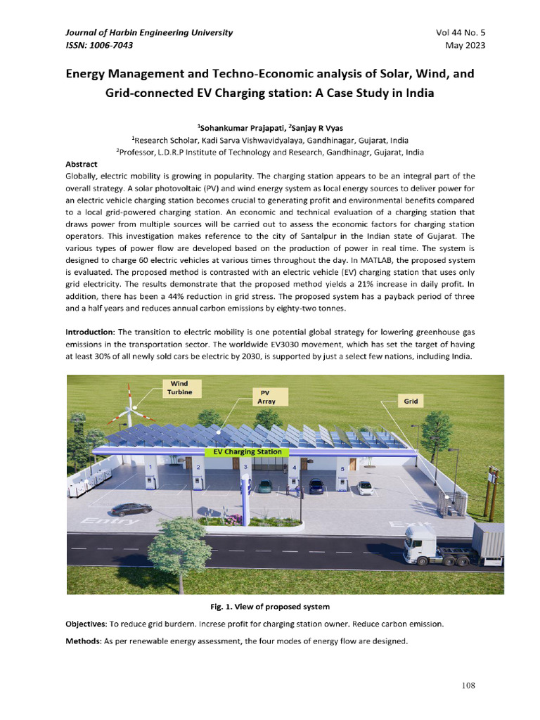 View of Energy Management and Techno-Economic Analysis of Solar, Wind ...