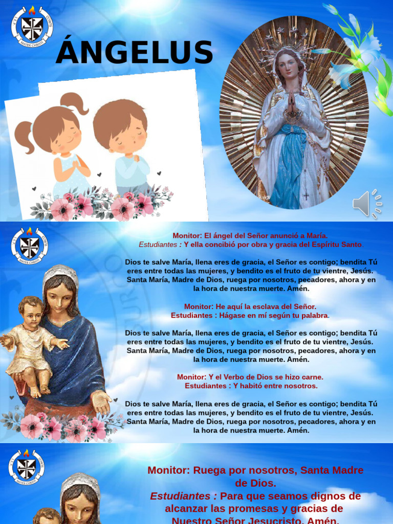Oración del Ángelus: Reflexión y Fe | PDF