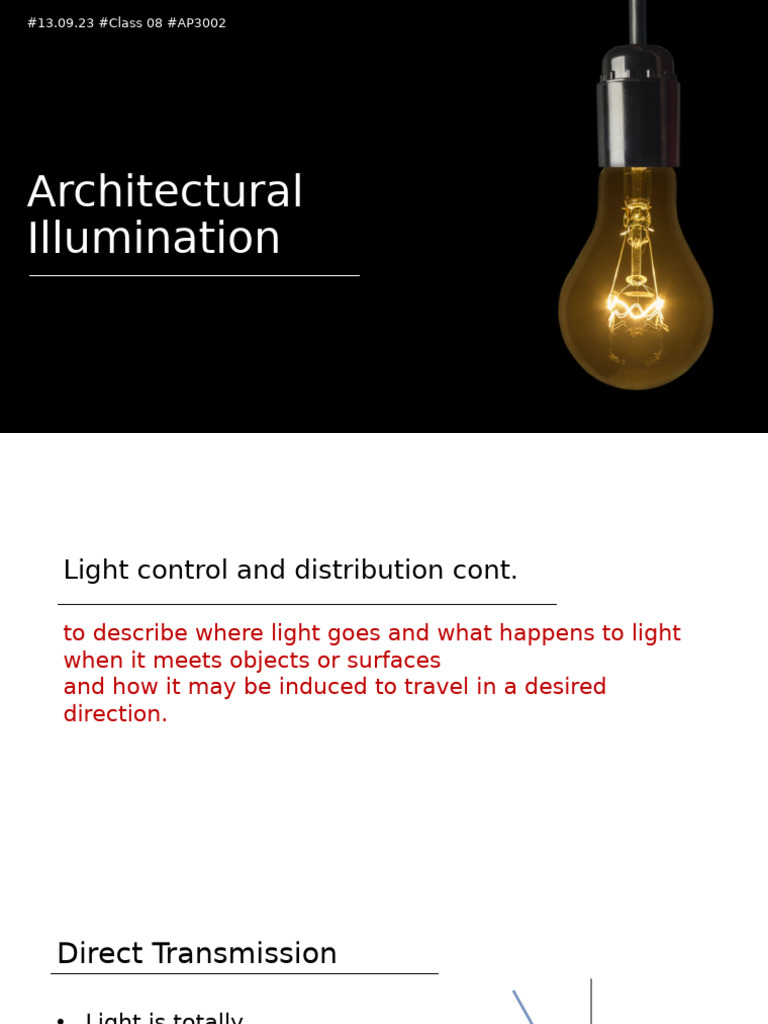 Architectural Illumination Techniques | PDF | Voltage | Electric Current