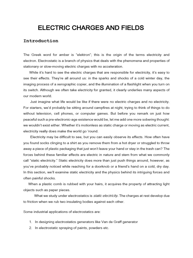 Understanding Charge Polarity in Physics | PDF | Electric Charge ...