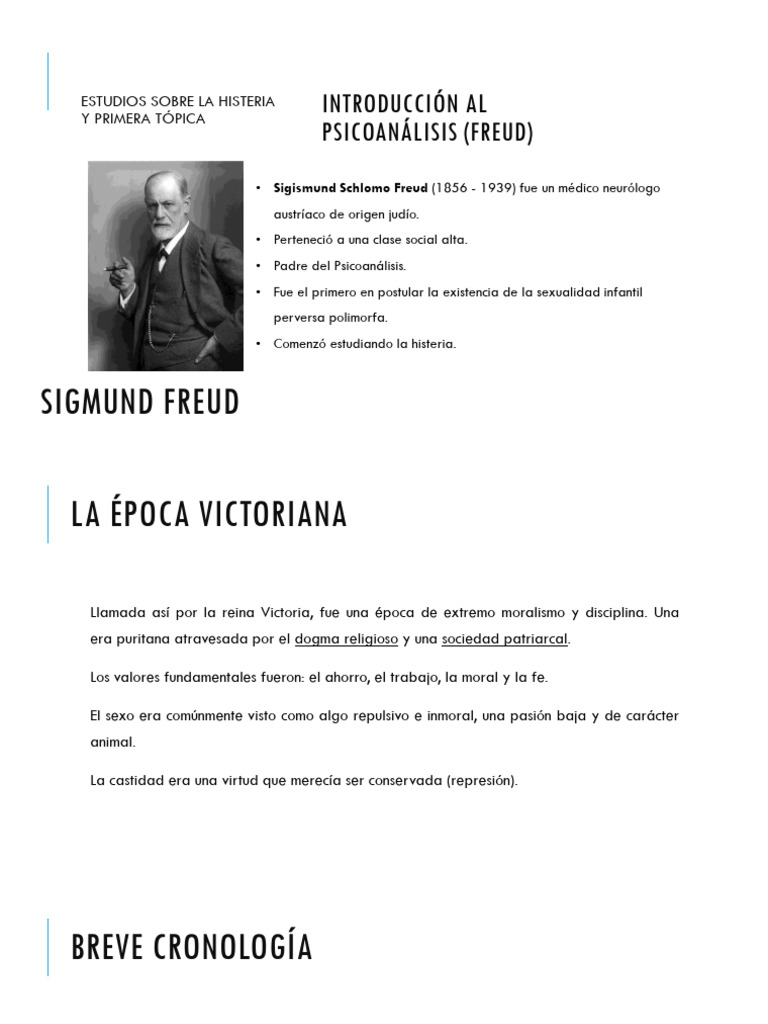 Estudios sobre la Histeria de Freud | PDF | Sigmund Freud | Salud mental