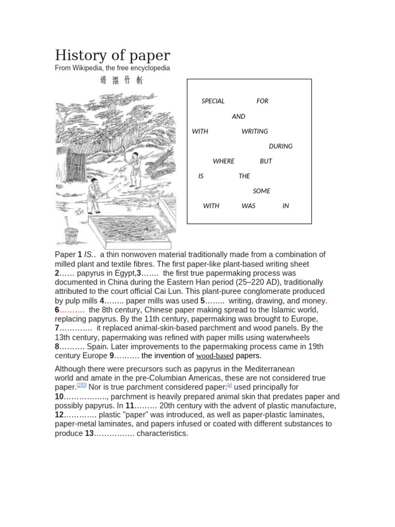 History of Paper Production | PDF