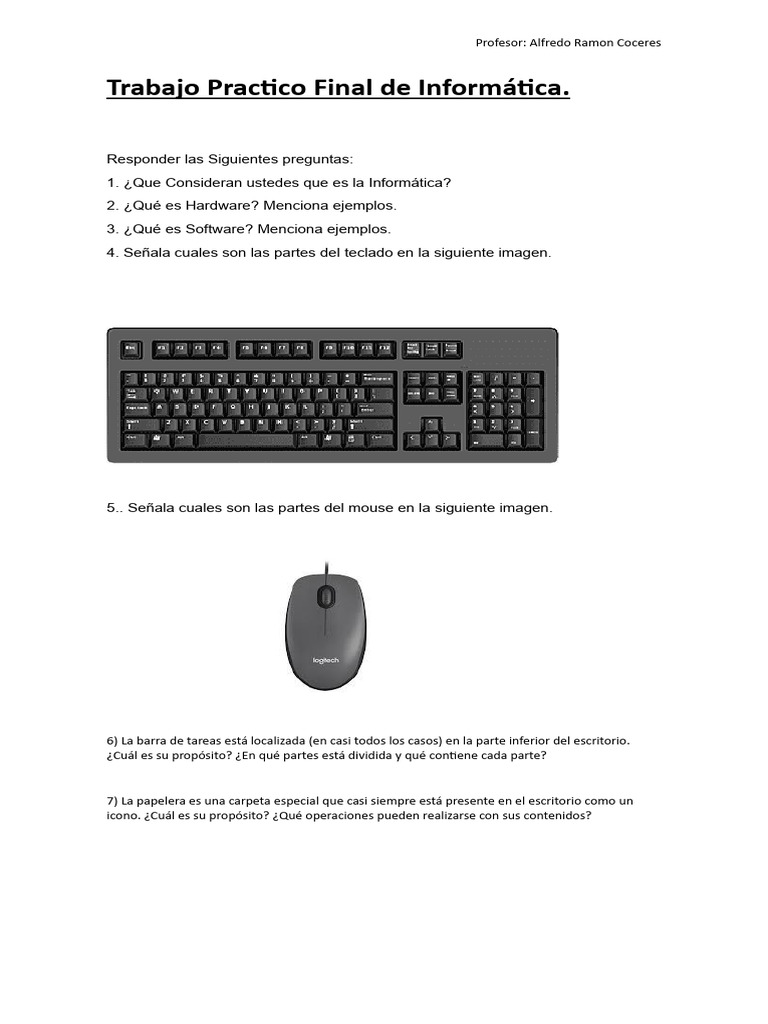 Trabajo Practico de Informatica | PDF