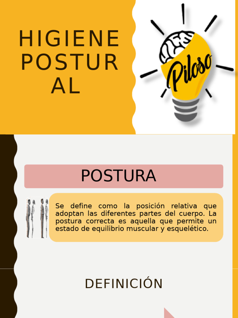 Guía de Higiene Postural y Prevención de Lesiones | PDF | Sistema ...