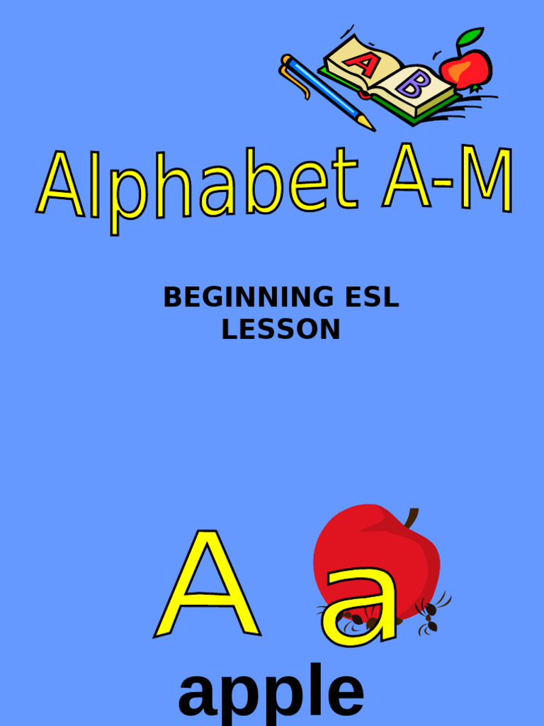 Alphabet Lesson 1 | PDF