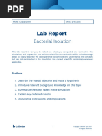 Touchstone 2 Lab Report - Homeostatic Control | PDF | Homeostasis | Biology
