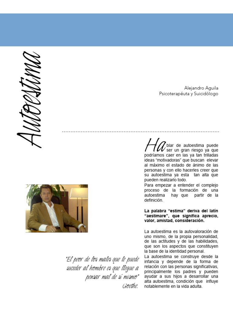 Claves para Entender la Autoestima | PDF | Autoestima | Mente