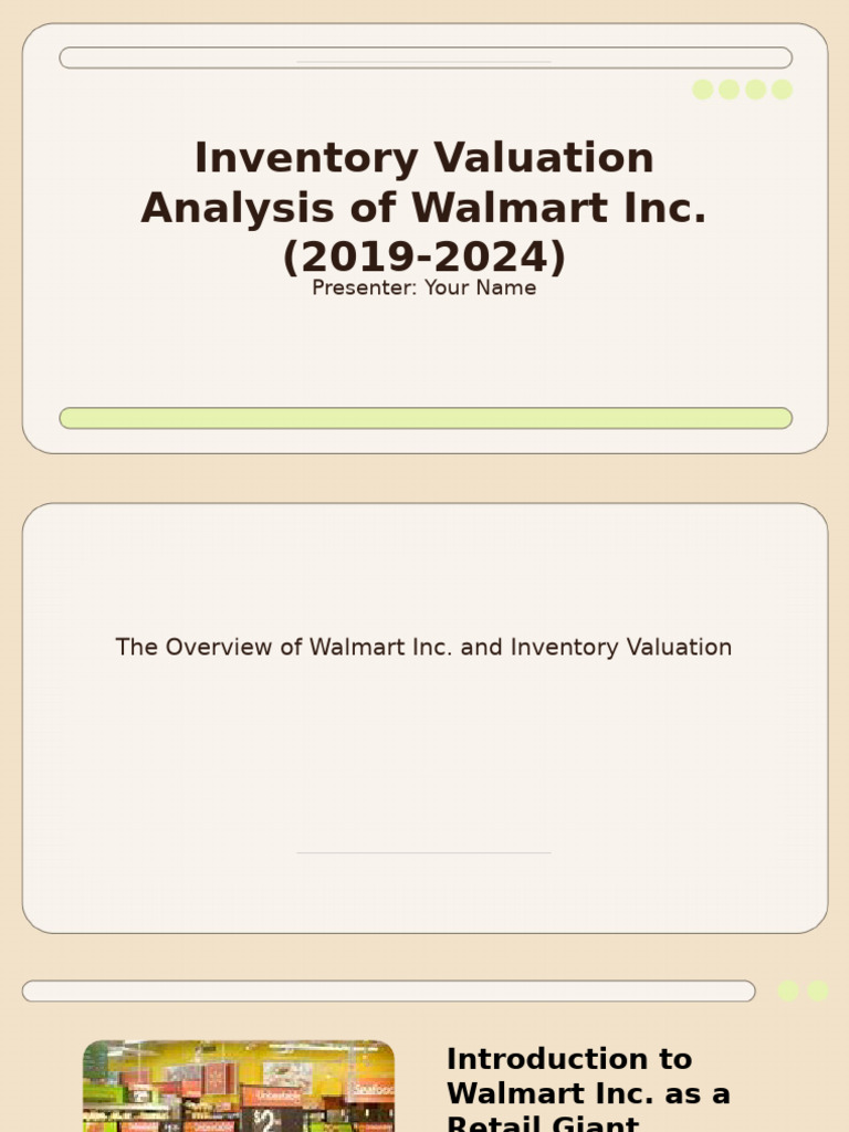 Walmart Inventory Turnover Trends 2024 | PDF | Inventory | Valuation ...