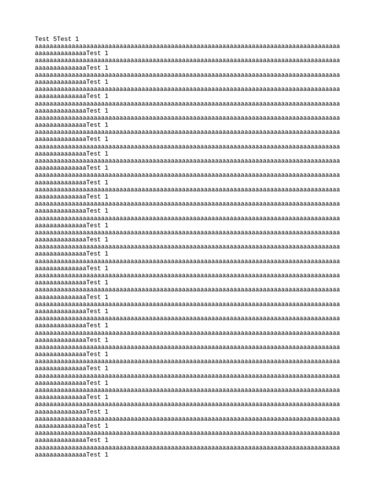 Test Document Overview | PDF
