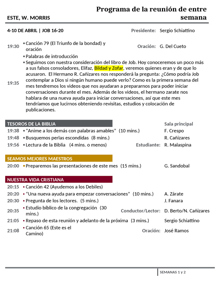 Plantilla Programa 4 de Abril | PDF