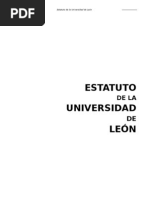 Estatuto de la Universidad de León