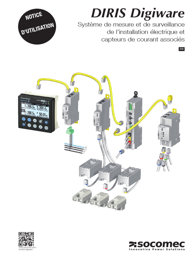 Système DIRIS Digiware : Guide d'utilisation | PDF | Tension électrique ...