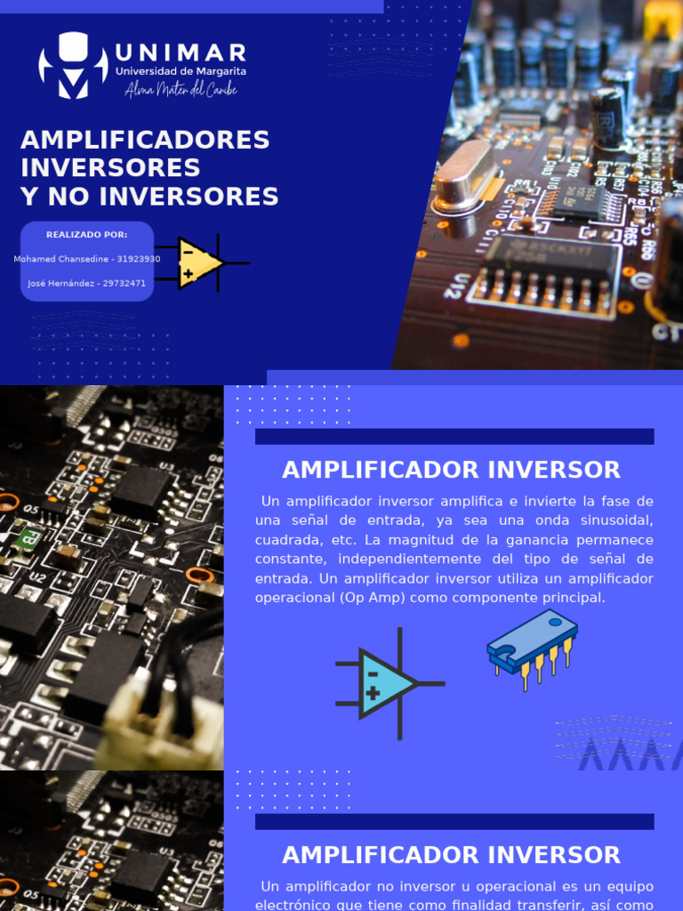 Amplificadores Inversores y No Inversores | PDF | Amplificador ...