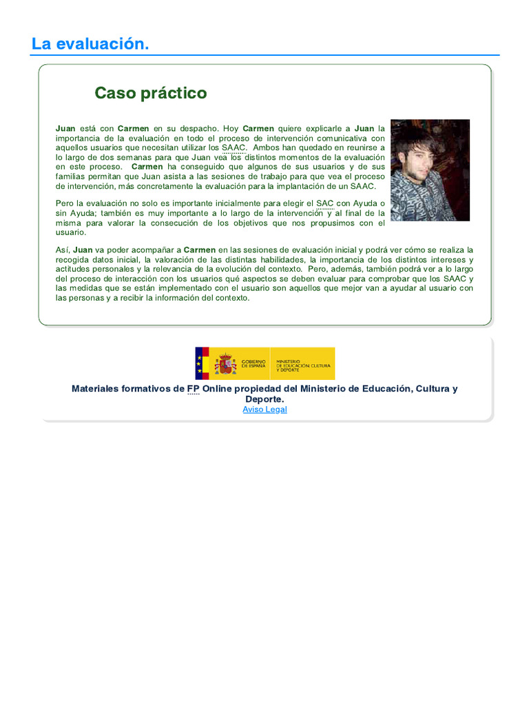 Importancia de la Evaluación en SAAC | PDF | Cociente de inteligencia ...