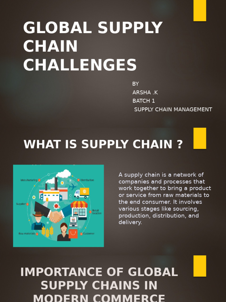 Global Supply Chain Challenges Explained | PDF