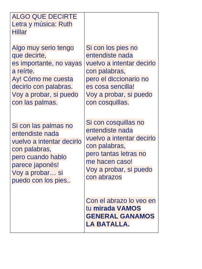 Algo Que Decirte | PDF