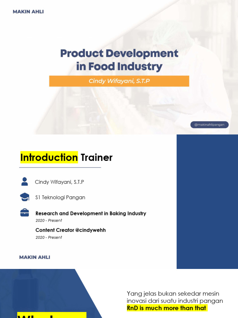 RnD Inovasi dalam Industri Pangan | PDF