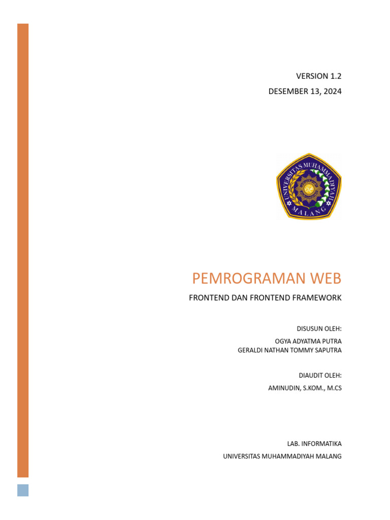 Panduan Pemrograman Web Frontend | PDF