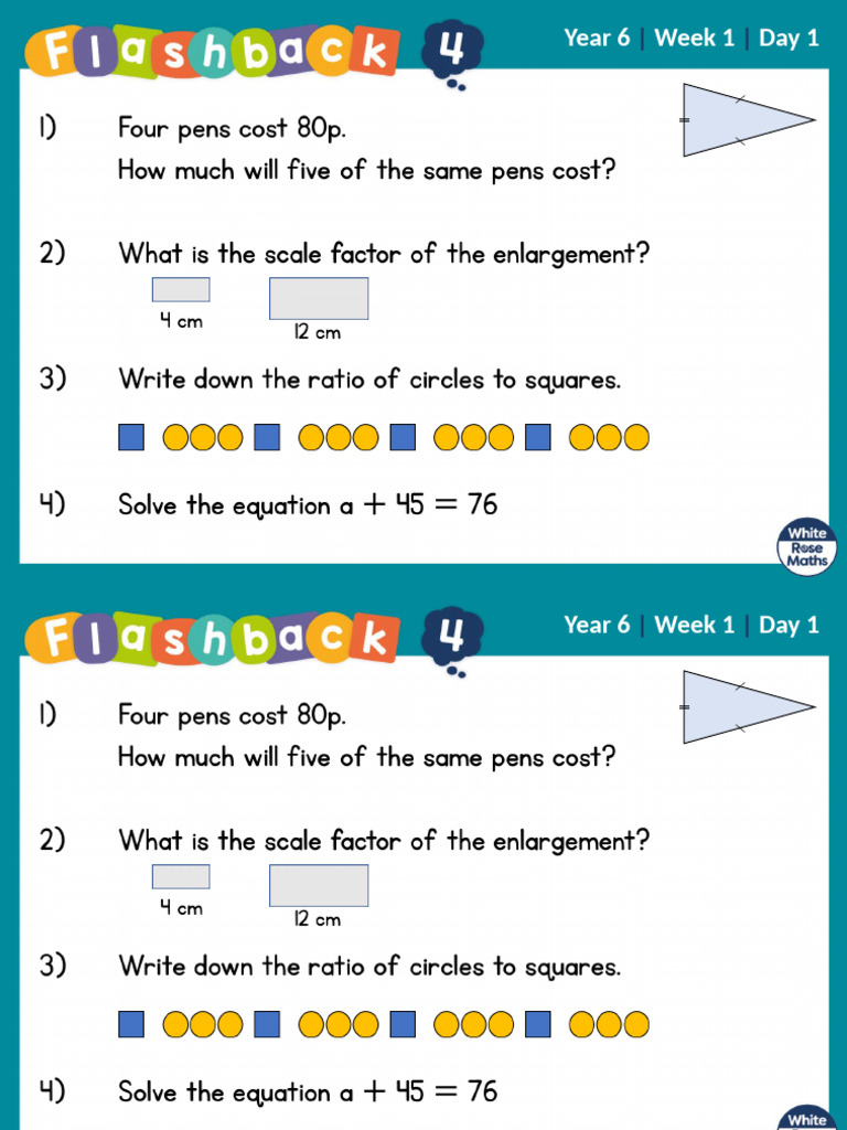 Year 6 Weekly Lesson Plan | PDF