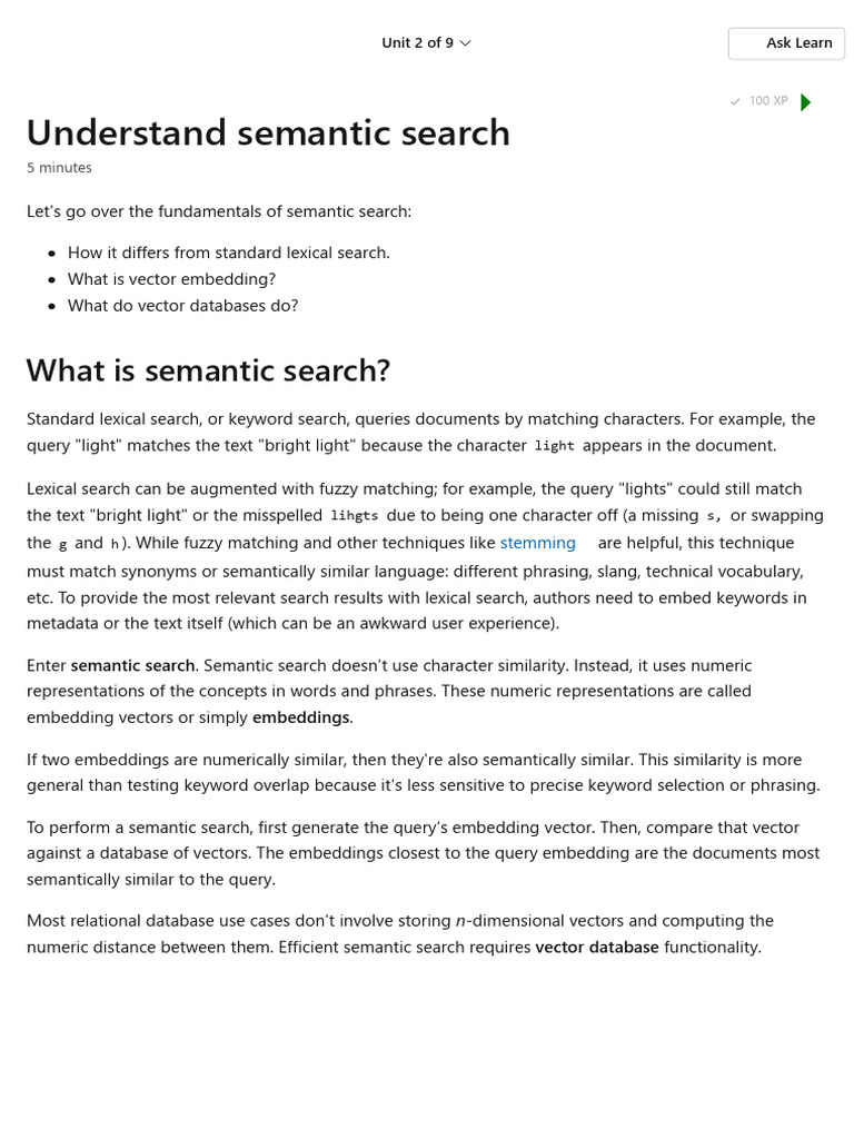Semantic vs. Keyword Search Explained | PDF | Euclidean Vector | Databases