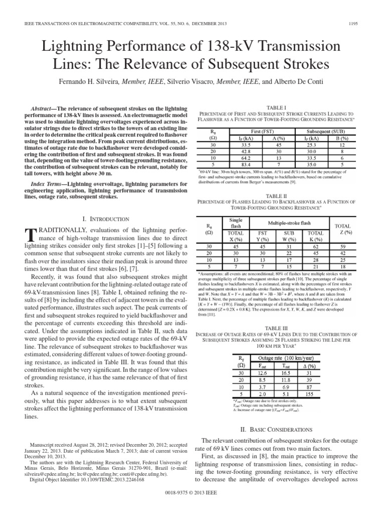 4 Lightning Performance of 138-KV Transmission Lines The Relevance of ...