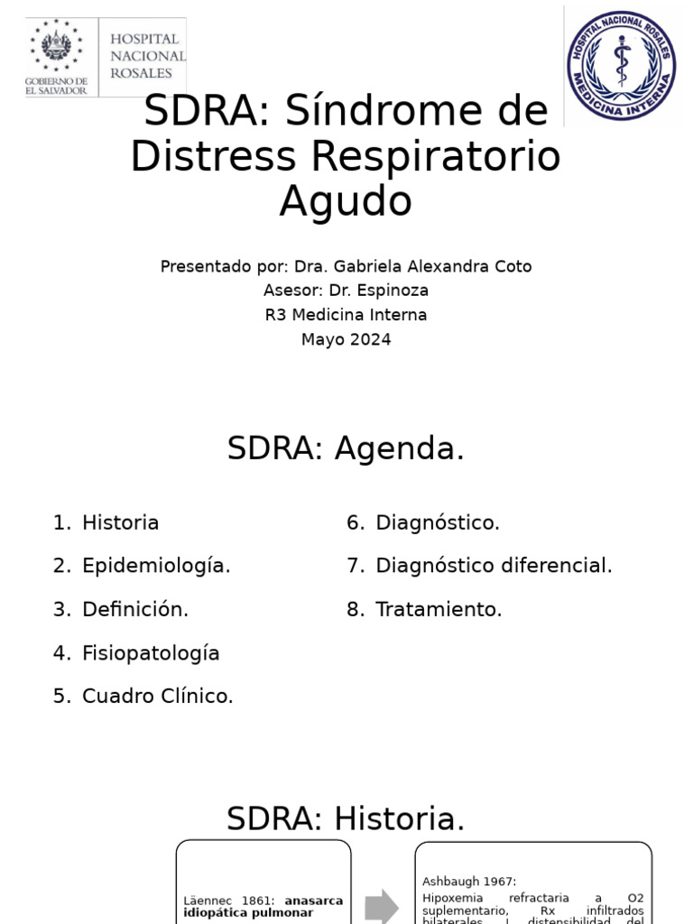 SDRA | PDF | Pulmón | Fisiología