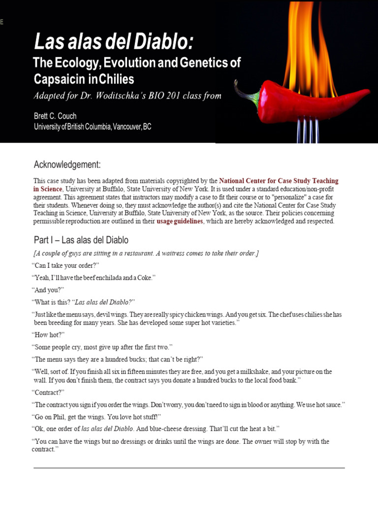 Case+Study+1+ +Las+Alas+Del+Diablo | PDF | Chili Pepper | Capsicum