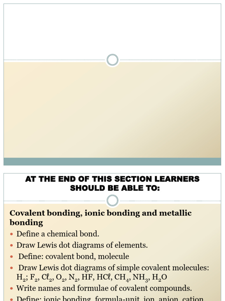 2021 PhySc GRD 10 MATT MAT Bonding | PDF | Chemical Bond | Ion