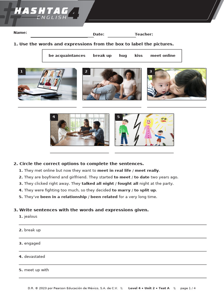 Level 4 Unit 2 Test A Overview | PDF