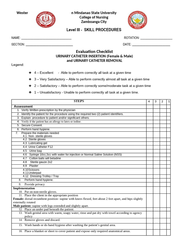 Urinary Catheter Insertion & Removal Guide | PDF | Labia