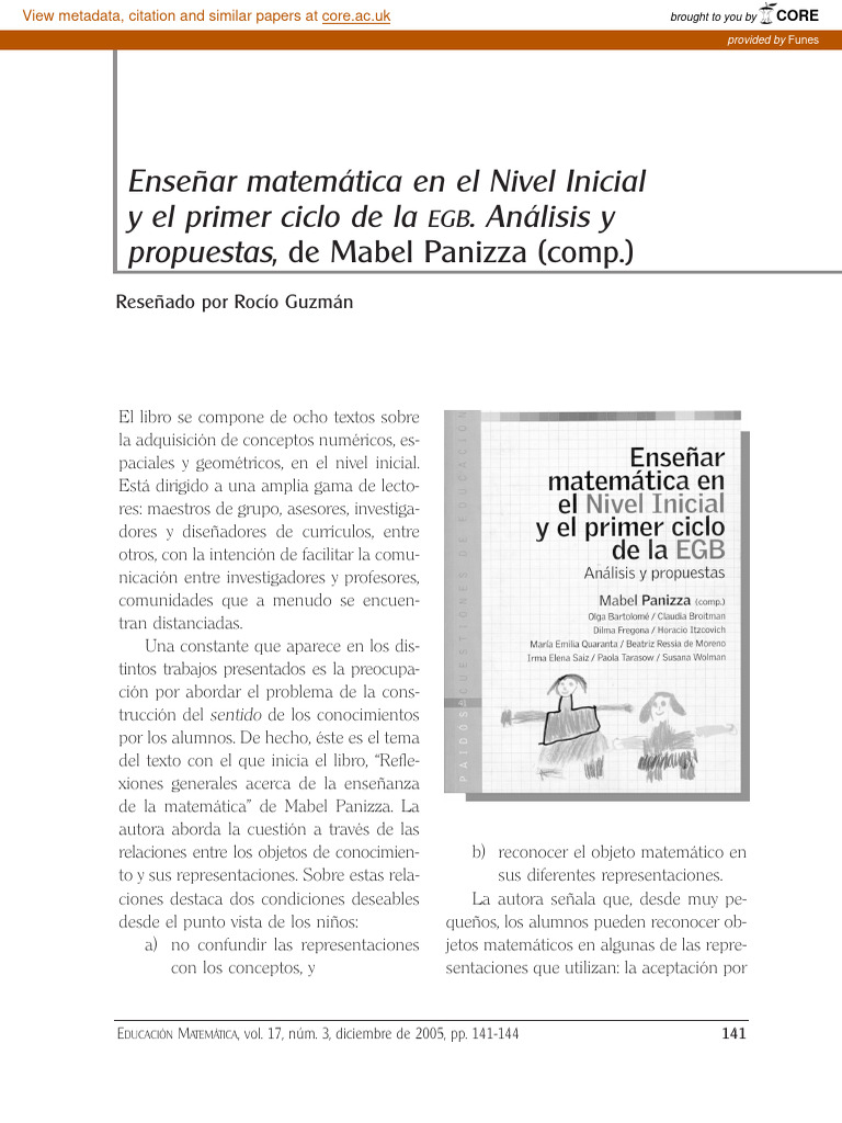 Enseñanza de Matemática en Nivel Inicial | PDF | Enseñando | Educación ...