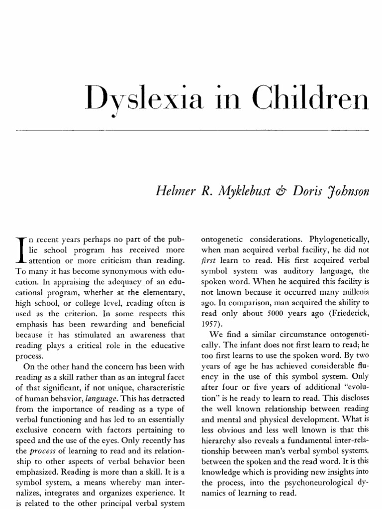 dyslexia research paper introduction