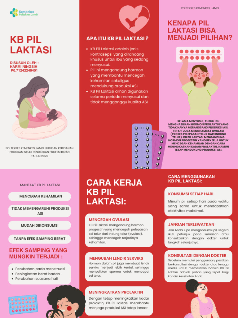 Pil KB Laktasi: Manfaat dan Efek Samping | PDF