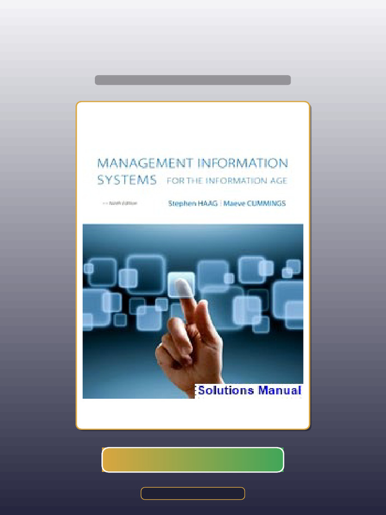 Management Information Systems For The Information Age 9th Edition Haag ...