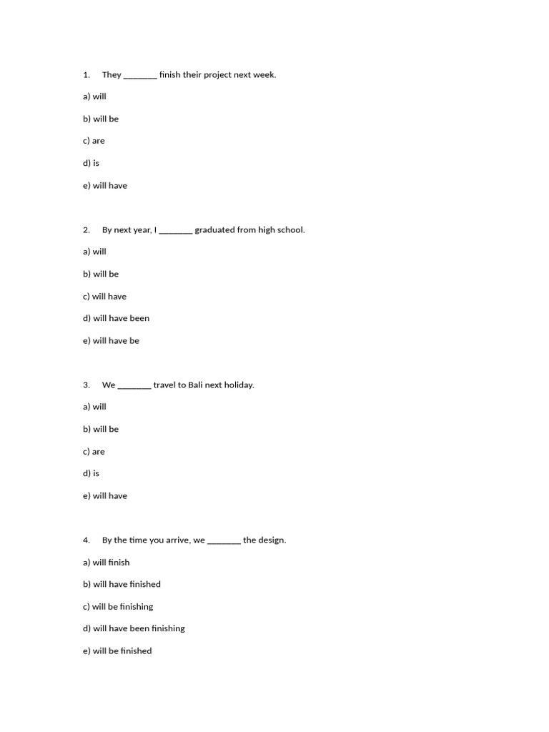 Future Tense Practice Exercises | PDF | Chess | Chess Theory