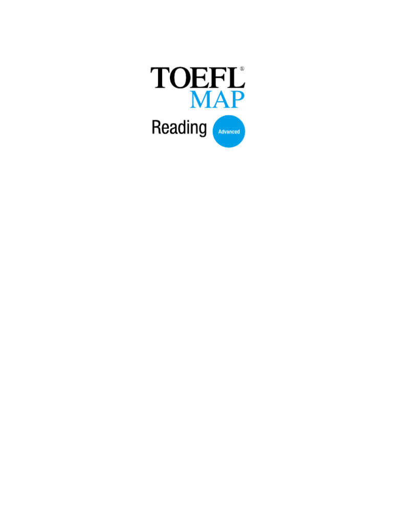 TOEFL MAP Reading Advanced 본문 | PDF | Test Of English As A Foreign Language  | Vocabulary