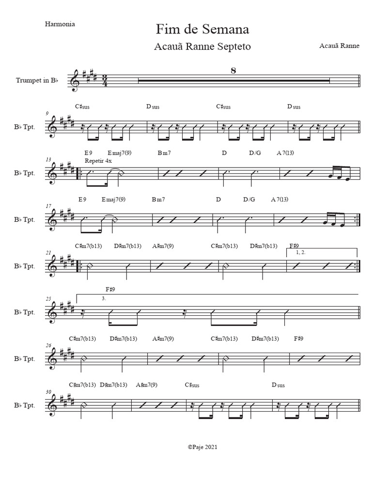 Fim de Semana BB - Score | PDF