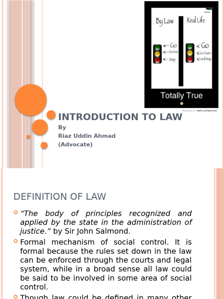Introduction to Law: Key Concepts Explained | PDF | Equity (Law ...