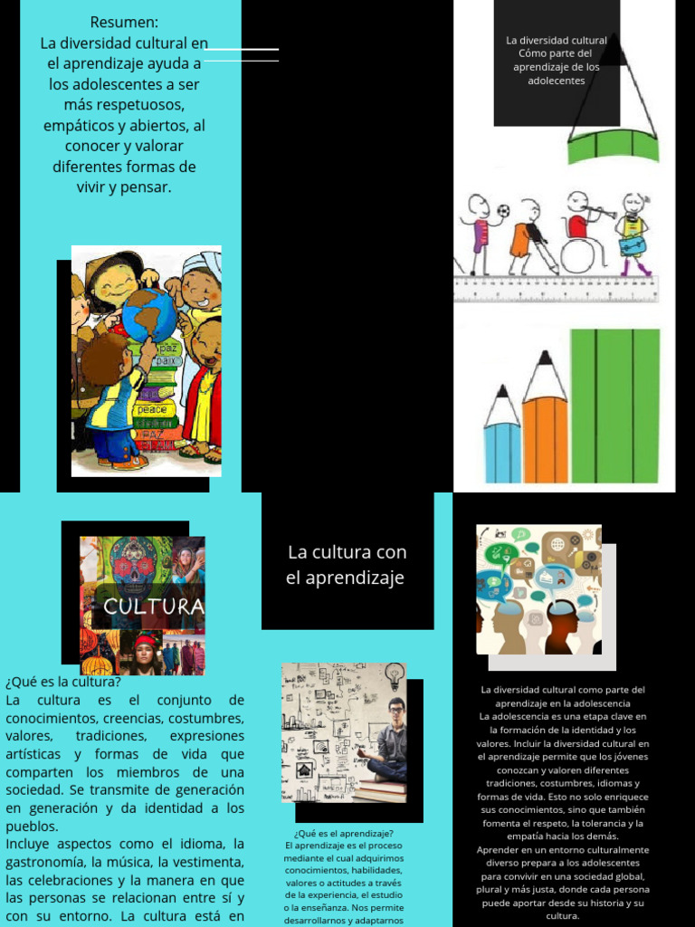 La Necesidad de Valorar Diversidad Cultural Como Del Aprendizaje de Los ...