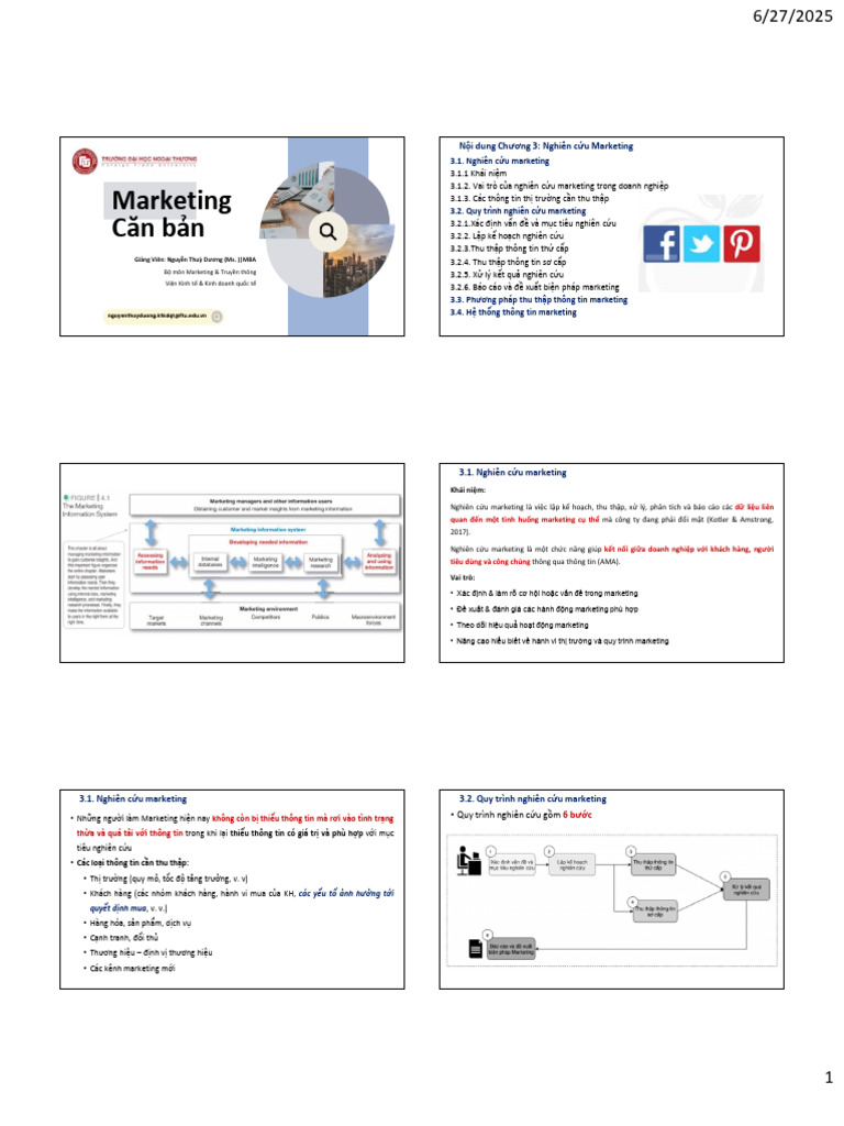 Chuong 3 - Nghien Cuu Marketing - Students | PDF