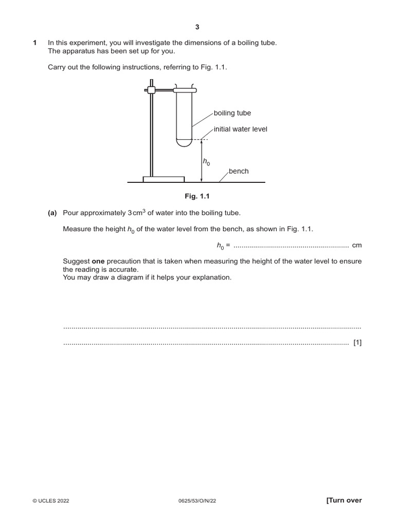 Boiling Tube Experiment Procedure | PDF | Voltage | Volume