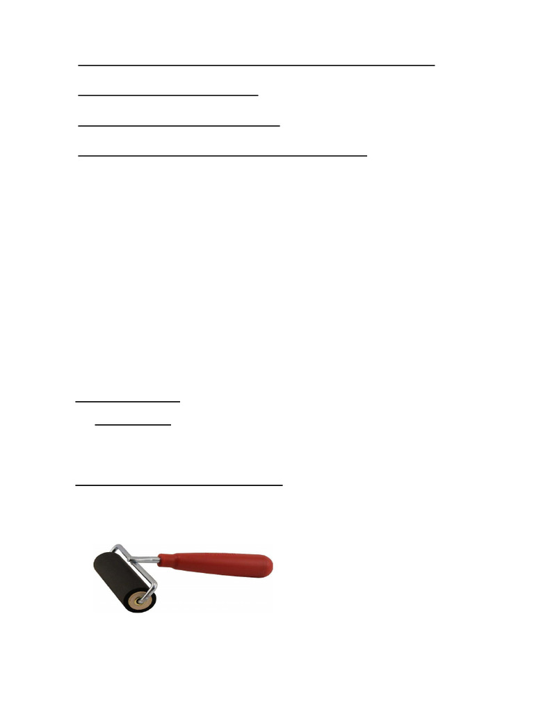 Visual Arts Printmaking Handout Form 3 | PDF
