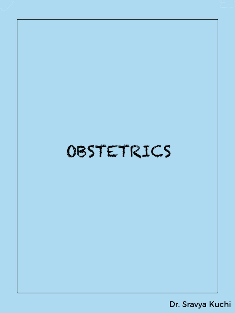 Obstetrics Pdf