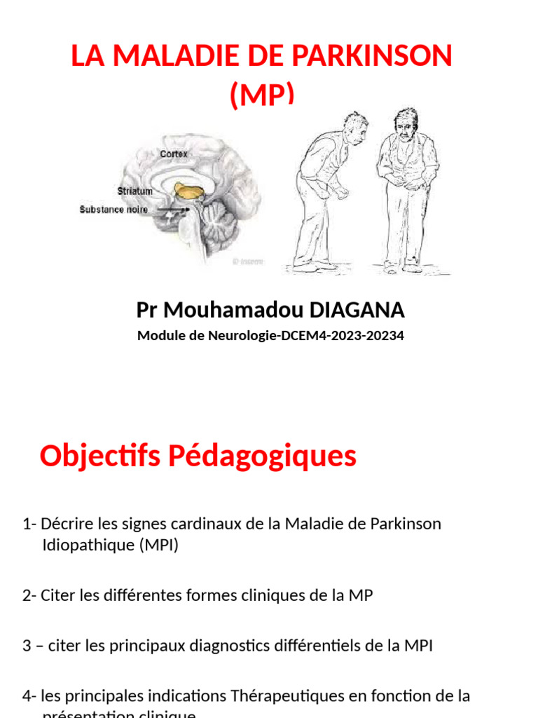Maladie de Parkinson : Diagnostic et Traitement | PDF | Maladie de ...