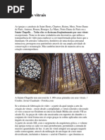 A Arte Dos Vitrais Imagem Da Capela Santa Em Paris