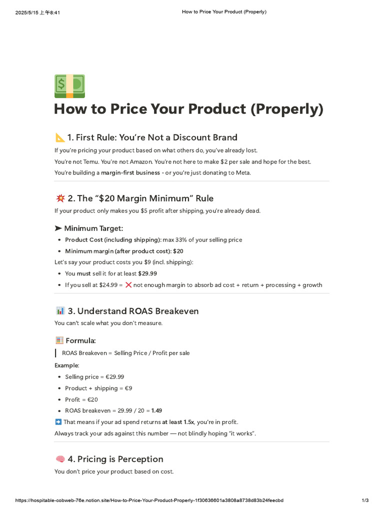 How To Price Your Product (Properly) | PDF | Prices | Business Economics