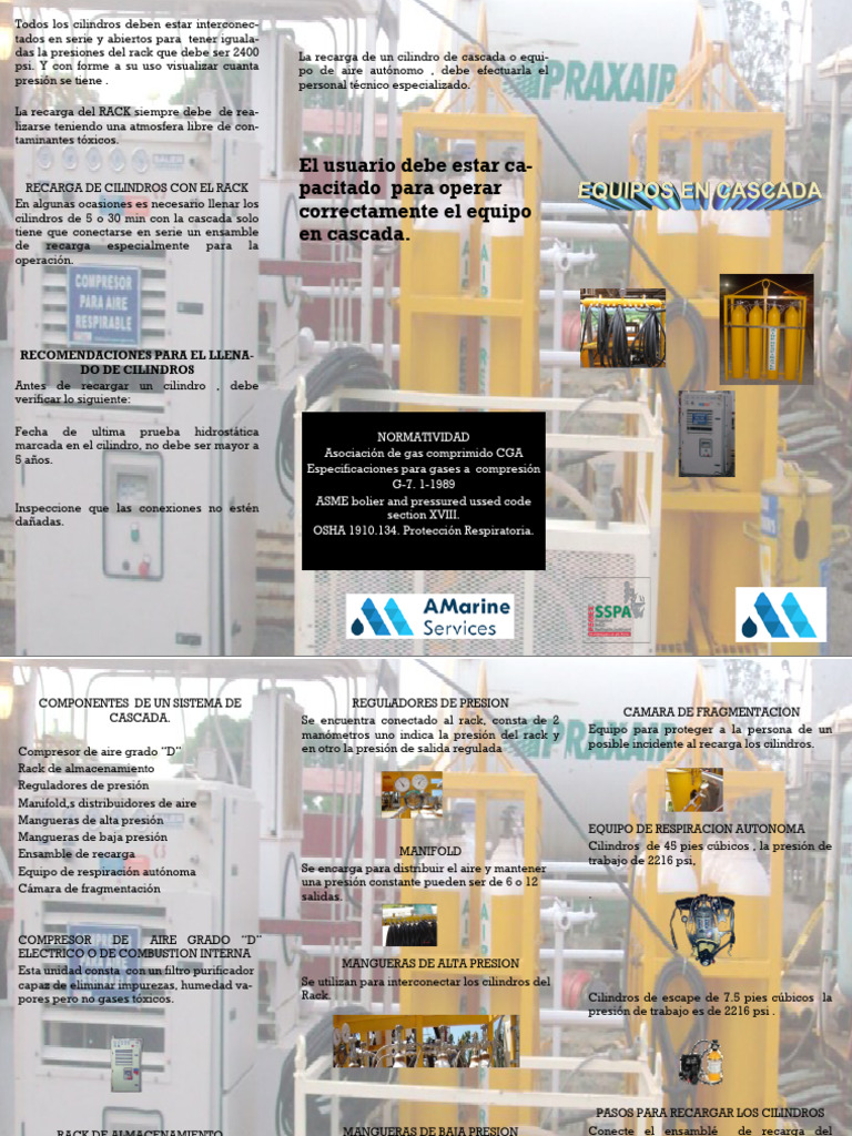 Recarga de Equipo de Cascada para Bomberos | PDF | Presión | Gases