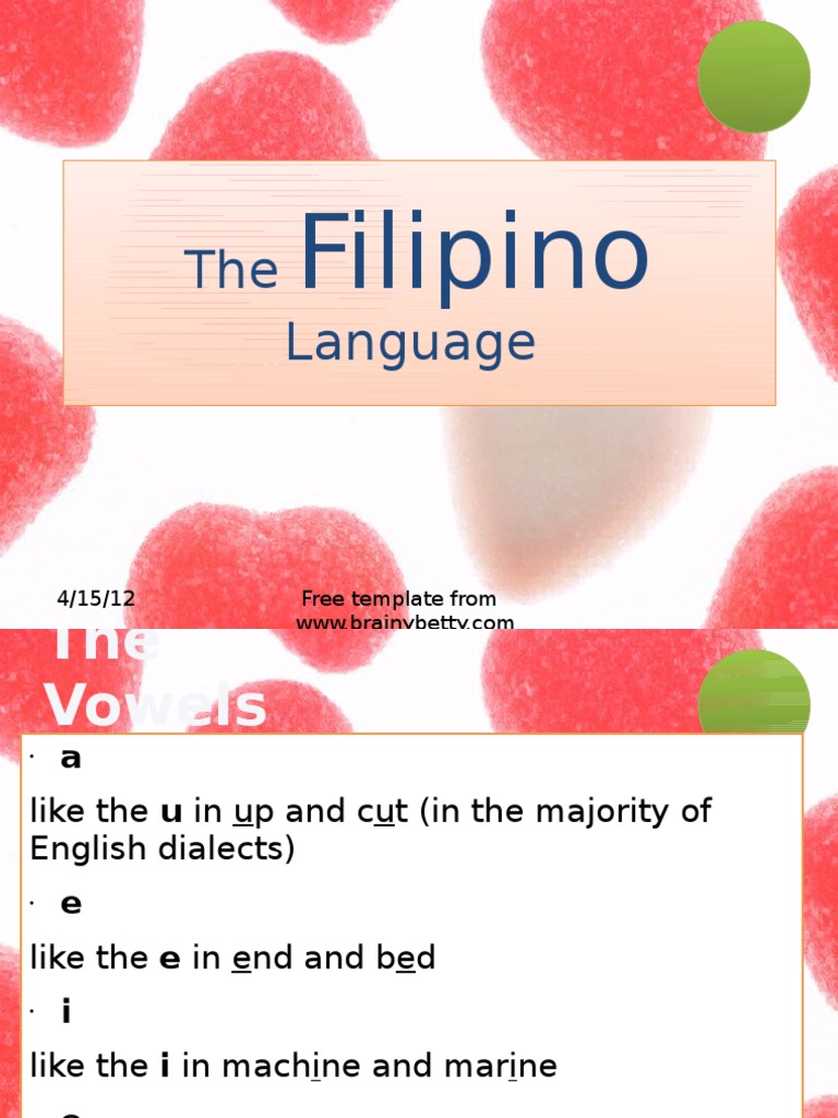 The Filipino Language | Tagalog Language | Stress ...