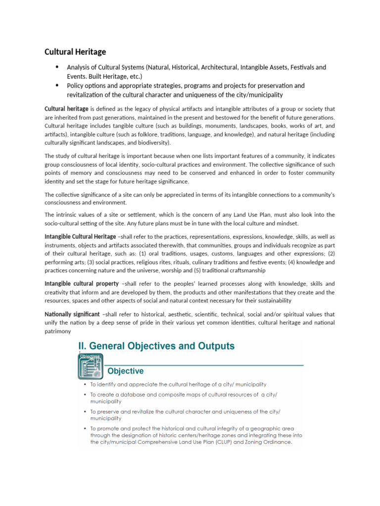 Cultural Heritage and Ancestral Domains | PDF | Cultural Heritage ...